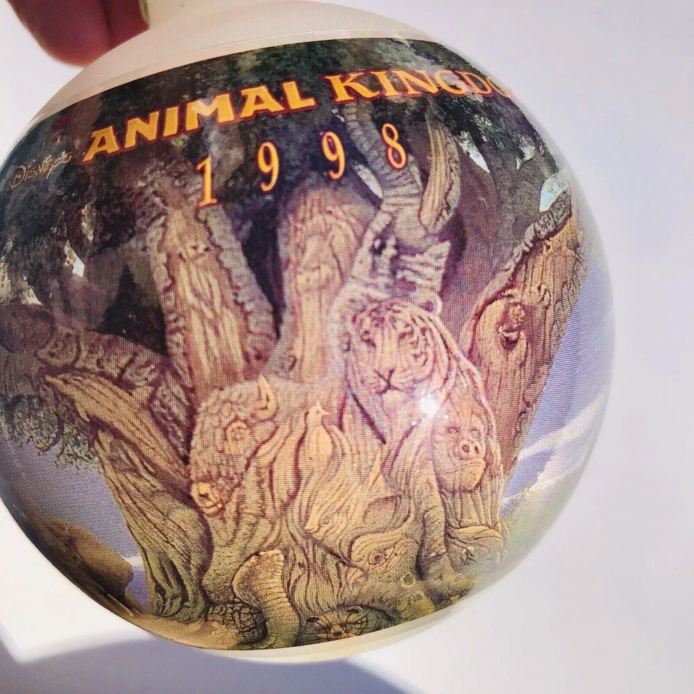 The Disney Store A Decade of Dreams Christmas Ornament Glass 3 Balls Vintage